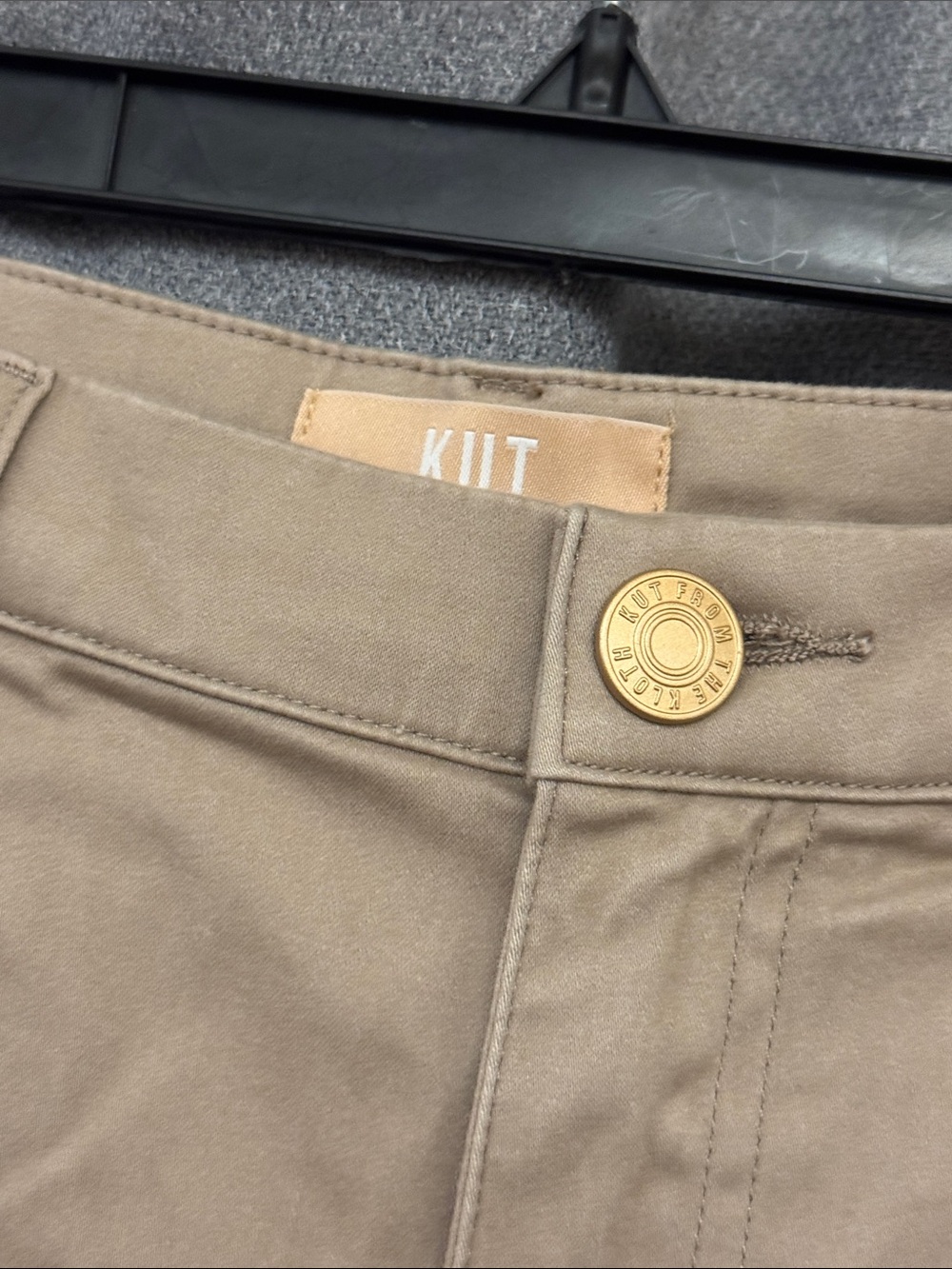 Kut from the Kloth Wide Leg Flare Jeans in Khaki - Picture 2 of 15